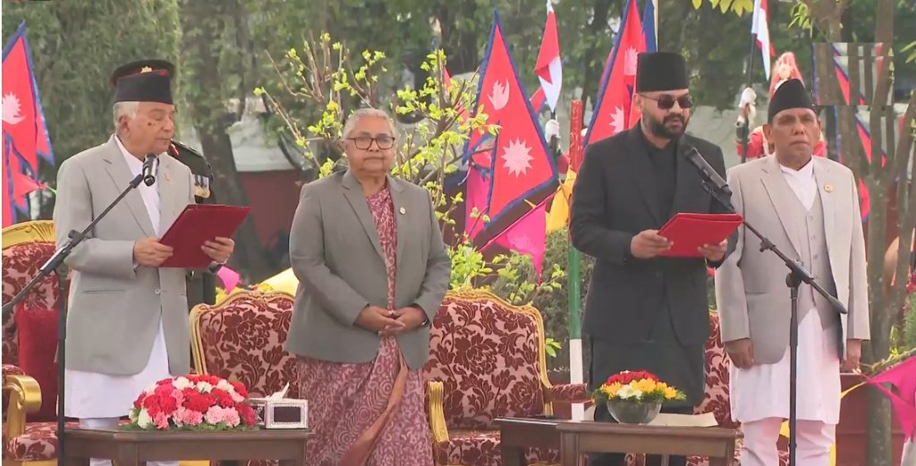 बालेन युगको आरम्भ : लिए प्रधानमन्त्री पदको शपथ